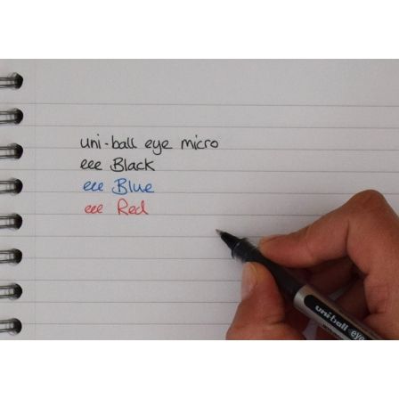 Uni-Ball UB-150 Rollerball Eye Micro 0,5 mm Azul Caja 12 Ud
